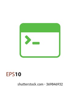 Minimalistic coding icon for web