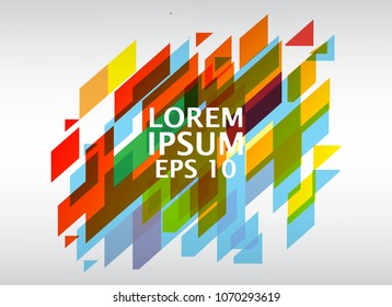 Minimalistic colorful abstract geometric pattern background