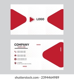 	
Minimalistic composition of business card design | Elegant realistic corporate visit card |  business card front and back, 	
Dark background with company  business card with business design template