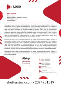 plantilla de diseño de encabezado de letra de compañía