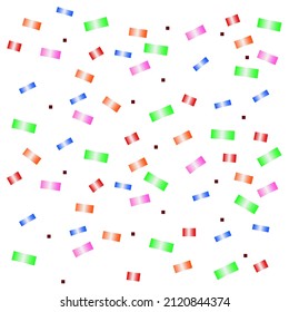 minimalistic confetti for new year on the background