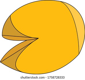 Minimalistic cookie with a prediction.It will be a good logo for your company.