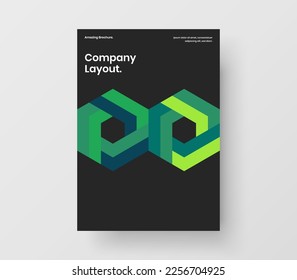 Minimalistic corporate identity vector design illustration. Modern mosaic tiles book cover concept.