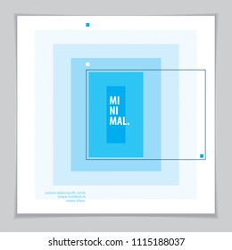 Minimalistic cover brochure design. Vector geometric abstract background. Layout for Cover, Placard, Poster, Flyer and Banner Design. 