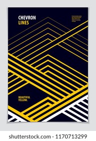 Minimalistic cover brochure design. Vector geometric pattern abstract background. Layout for Cover, Placard, Poster, Flyer and Banner Design. A4 print format.