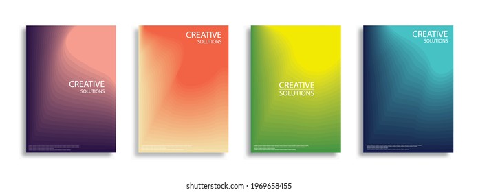 Minimalistisches Cover-Design. Halbfarbige Farbverläufe. Zukünftige geometrische Muster. Vektorgrafik-Trendform für die Gestaltung der Broschüre. Vektor EPS10.