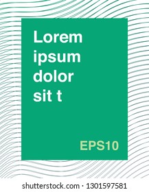 minimalistic cover design template. Modern abstract design for magazine cover, brochure, flyer, poster, book etc. Vector illustration EPS 10