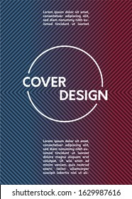 minimalistic cover design template for posters, brochures, albums