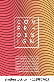 minimalistic cover design template for posters, brochures, albums