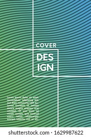 minimalistic cover design template for posters, brochures, albums