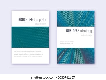 Minimalistic cover design template set. Red white blue abstract lines on dark background. Excellent cover design. Bold catalog, poster, book template etc.