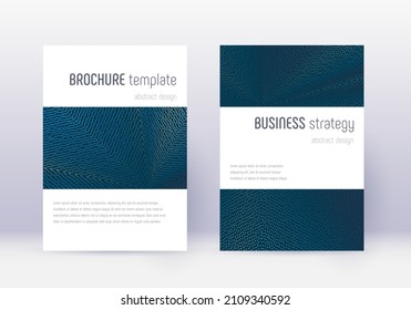 Minimalistic cover design template set. Red abstract lines on white blue background. Excellent cover design. Adorable catalog, poster, book template etc.