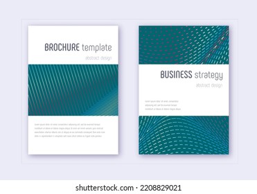 Conjunto de plantillas de diseño de portada minimalista. Líneas abstractas de color azul rojo sobre fondo oscuro. Excelente diseño de portada. Magnífico catálogo, afiche, plantilla de libro, etc.