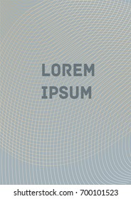 Minimalistic Cover Template. Design of Irregularly Shaped Lines. Gray Abstract Geometric Pattern. Template for Posters, Business Cards, Book Covers and Magazines, Brochures. Vector Illustration.