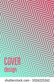 Minimalistic cover template set with gradients