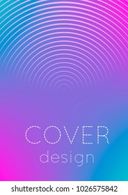 Minimalistic cover template set with gradients