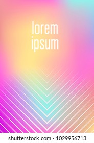 Minimalistic cover template set with gradients