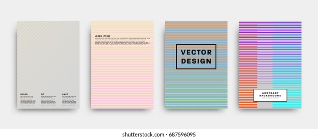 Minimalistic covers set | Geometric futuristic design