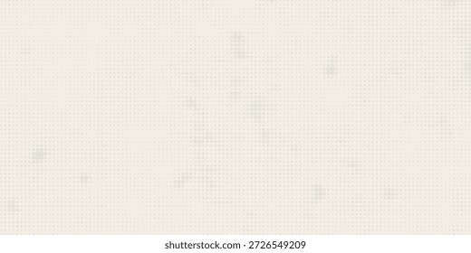 Minimalistischer Hintergrund aus Handwerkspapier. Beige handwerkliche Textur mit kleinem Rauschen und Punkten in ecru Farbe. Klassische, einfache Textur. Vektorgrafik