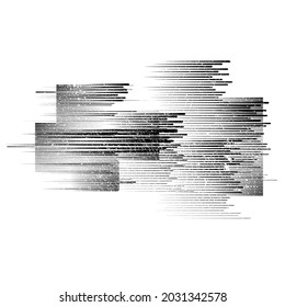 Minimalistic Creative concept . Flat style . Geometric lines and design elements form unusual shape . Vector abstract background . Grunge textured poster .