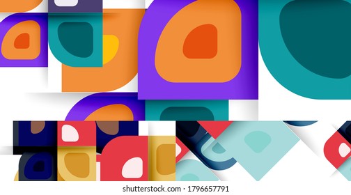 Minimalistic creative concepts designs. Abstract geometric vector background set.