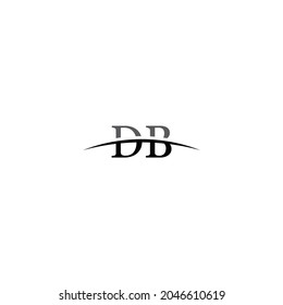 minimalistic creative design DB initials logo