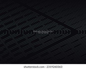 Minimalistic dark premium abstract background with luxury geometric elements. Exclusive wallpaper design for posters, flyers, presentations, websites, etc.