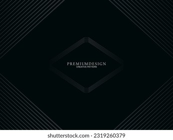 Minimalistic dark premium abstract background with luxury geometric elements. Exclusive wallpaper design for posters, flyers, presentations, websites, etc.