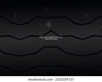 Fondo abstracto minimalista de alta calidad oscura con elementos geométricos de lujo. Diseño exclusivo de fondo de pantalla para carteles, folletos, presentaciones, sitios web, etc.