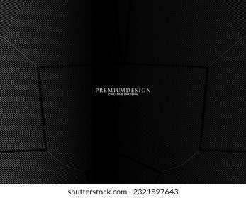 Minimalistic dark premium abstract background with luxury geometric elements. Exclusive wallpaper design for posters, flyers, presentations, websites, etc.