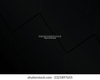 Minimalistische dunkle Premium abstrakte Hintergrund mit luxuriösen geometrischen Elementen. Exklusives Bildschirmhintergrund-Design für Poster, Flyer, Präsentationen, Websites usw.