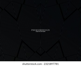 Minimalistic dark premium abstract background with luxury geometric elements. Exclusive wallpaper design for posters, flyers, presentations, websites, etc.