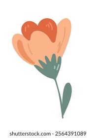 Minimalistic delicate blossom design art