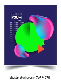 Minimalistic design, creative concept Abstract geometric pattern design and colorful background. Applicable for placards, brochures, posters, covers and banners.