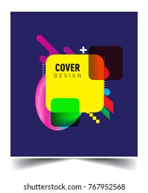 Minimalistic design, creative concept Abstract geometric pattern design and colorful background. Applicable for placards, brochures, posters, covers and banners.