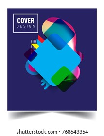 Minimalistic design, creative concept Abstract geometric pattern design and colorful background. Applicable for placards, brochures, posters, covers and banners.