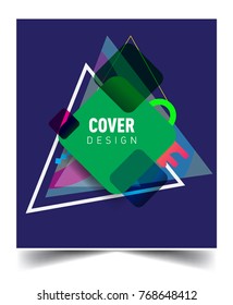Minimalistic design, creative concept Abstract geometric pattern design and colorful background. Applicable for placards, brochures, posters, covers and banners.