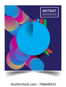 Minimalistic design, creative concept Abstract geometric pattern design and colorful background. Applicable for placards, brochures, posters, covers and banners.