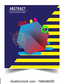 Minimalistic design, creative concept Abstract geometric pattern design and colorful background. Applicable for placards, brochures, posters, covers and banners.