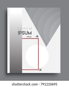 Minimalistic design, creative concept Abstract geometric pattern design black and white color background. Applicable for placards, brochures, posters, covers and banners.