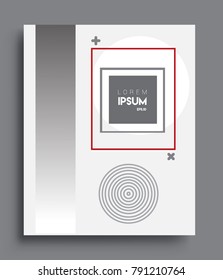 Minimalistic design, creative concept Abstract geometric pattern design black and white color background. Applicable for placards, brochures, posters, covers and banners.