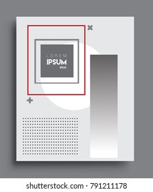 Minimalistic design, creative concept Abstract geometric pattern design black and white color background. Applicable for placards, brochures, posters, covers and banners.