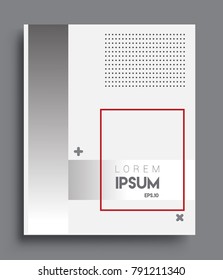 Minimalistic design, creative concept Abstract geometric pattern design black and white color background. Applicable for placards, brochures, posters, covers and banners.