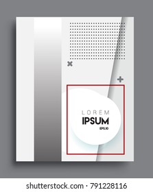 Minimalistic design, creative concept Abstract geometric pattern design black and white color background. Applicable for placards, brochures, posters, covers and banners.