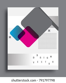 Minimalistic design, creative concept Abstract geometric design, Memphis pattern and colorful background. Applicable for placards, brochures, posters, covers and banners.