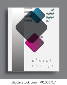 Minimalistic design, creative concept Abstract geometric design, Memphis pattern and colorful background. Applicable for placards, brochures, posters, covers and banners.