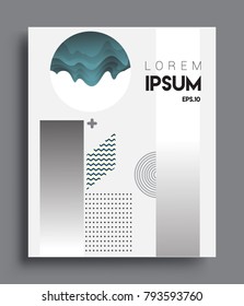 Minimalistic design, creative concept Abstract geometric design, Memphis pattern and colorful background. Applicable for placards, brochures, posters, covers and banners.