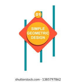 Minimalistic design, creative concept, modern diagonal abstract background Geometric element.