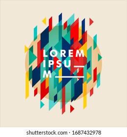 Minimalistic design, creative concept, modern diagonal abstract background. Geometric element. vector-stock illustration