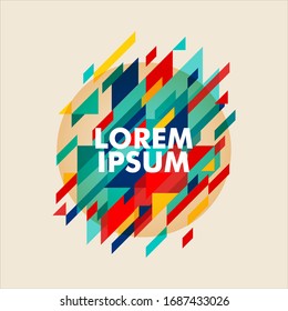 Minimalistic design, creative concept, modern diagonal abstract background. Geometric element. vector-stock illustration